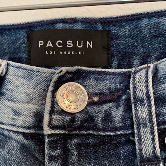 Pacsun Distressed Destroyed Skinny Jeans Size 28x30 - Picture 4 of 11